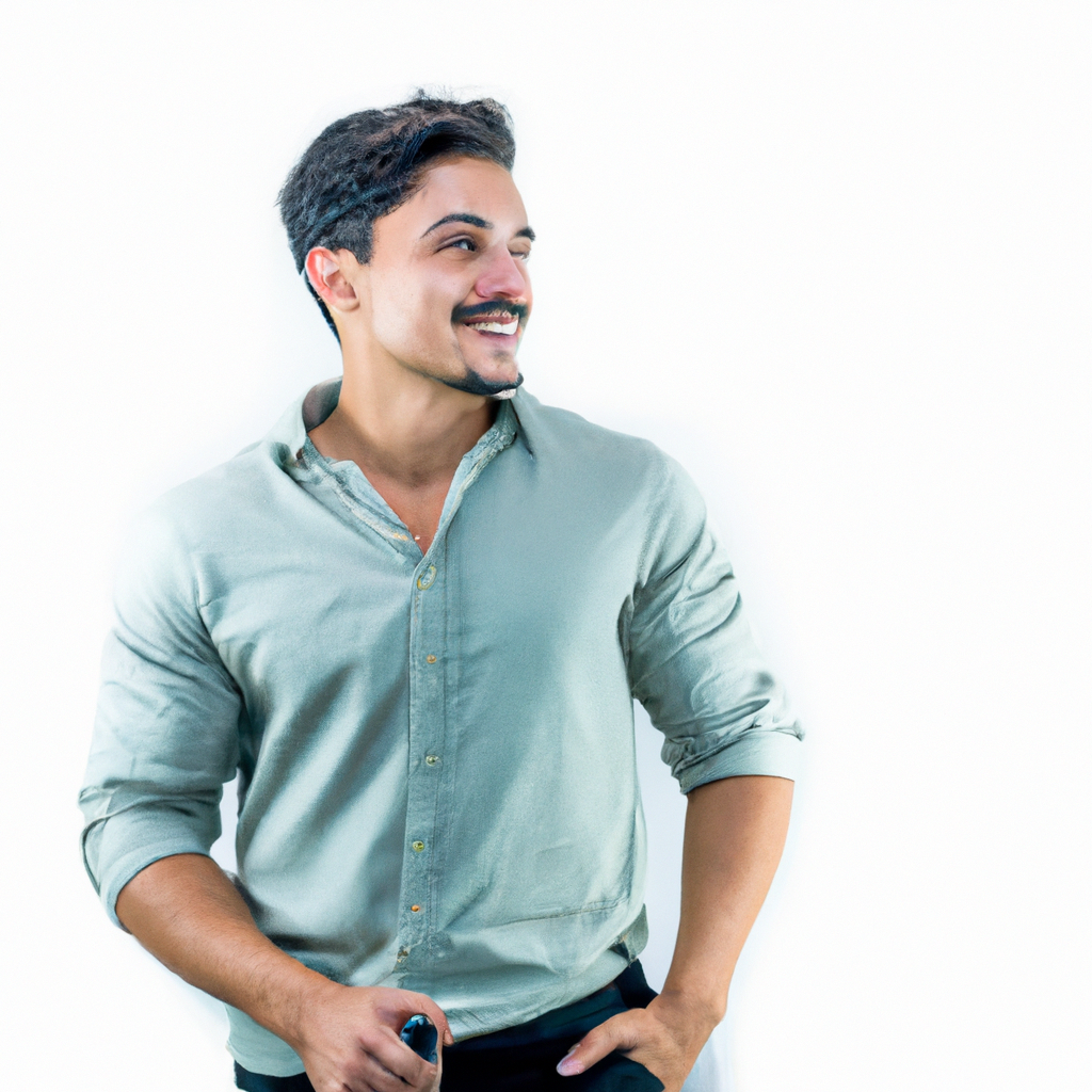 Retrato profesional corporativo con fondo blanco minimalista